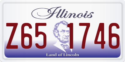 IL license plate Z651746