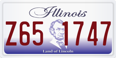 IL license plate Z651747