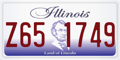 IL license plate Z651749