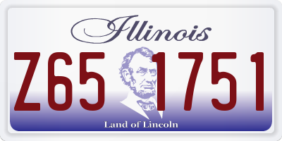 IL license plate Z651751
