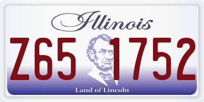 IL license plate Z651752