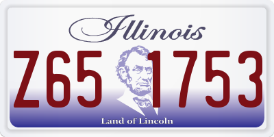 IL license plate Z651753