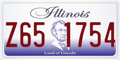 IL license plate Z651754