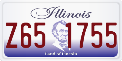 IL license plate Z651755