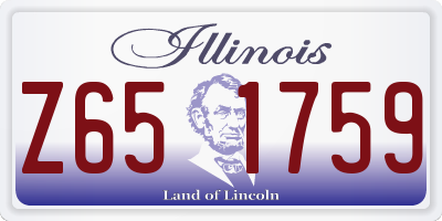 IL license plate Z651759