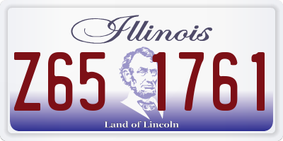 IL license plate Z651761