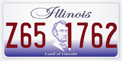 IL license plate Z651762