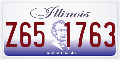 IL license plate Z651763