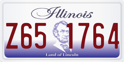 IL license plate Z651764