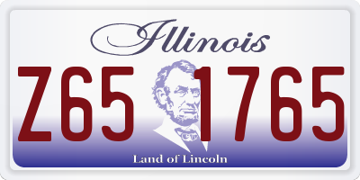IL license plate Z651765