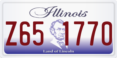 IL license plate Z651770