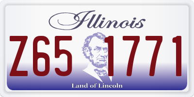 IL license plate Z651771