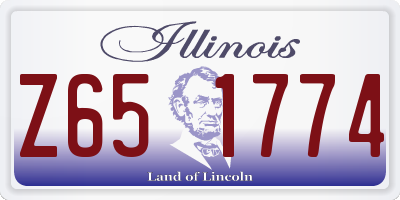 IL license plate Z651774