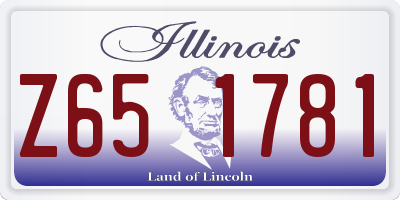IL license plate Z651781