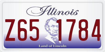 IL license plate Z651784