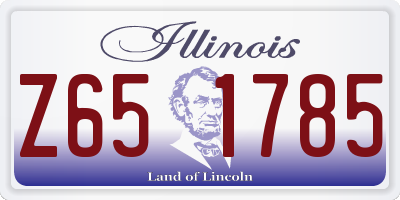 IL license plate Z651785