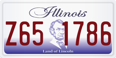 IL license plate Z651786