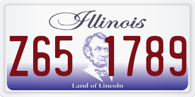 IL license plate Z651789