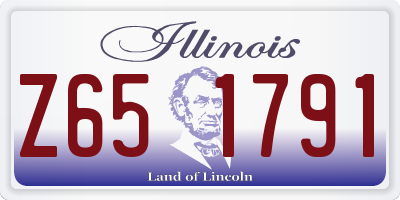IL license plate Z651791