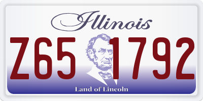 IL license plate Z651792