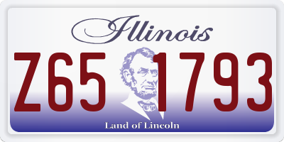 IL license plate Z651793