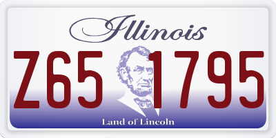 IL license plate Z651795