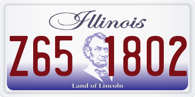 IL license plate Z651802