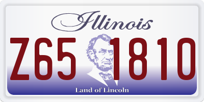IL license plate Z651810