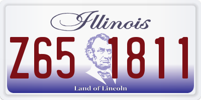 IL license plate Z651811