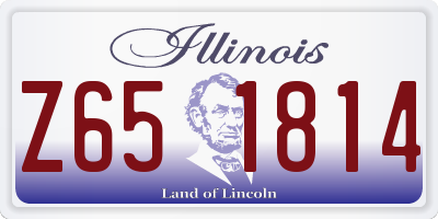 IL license plate Z651814
