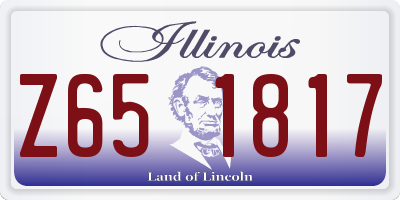 IL license plate Z651817