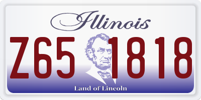 IL license plate Z651818