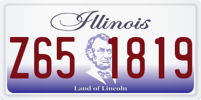 IL license plate Z651819