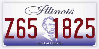 IL license plate Z651825