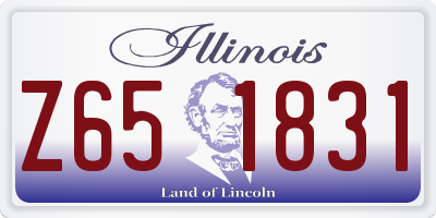 IL license plate Z651831