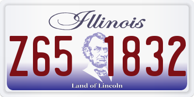 IL license plate Z651832