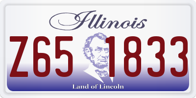 IL license plate Z651833