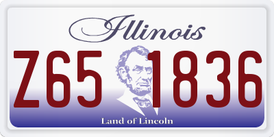 IL license plate Z651836