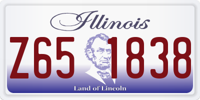 IL license plate Z651838