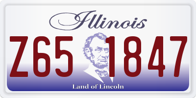IL license plate Z651847