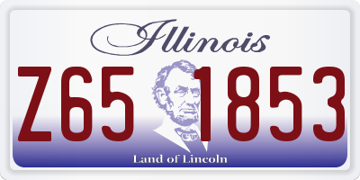 IL license plate Z651853