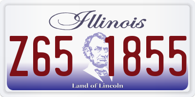 IL license plate Z651855