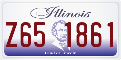 IL license plate Z651861