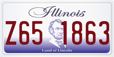 IL license plate Z651863