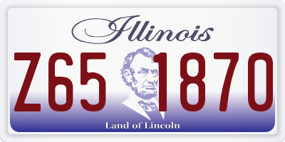 IL license plate Z651870