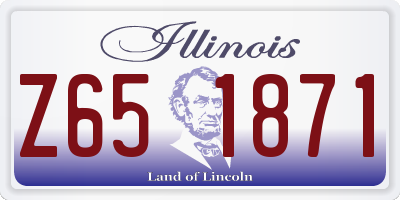 IL license plate Z651871
