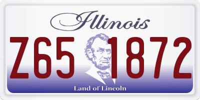 IL license plate Z651872