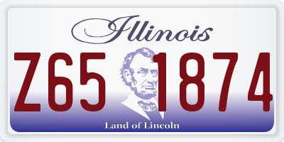 IL license plate Z651874