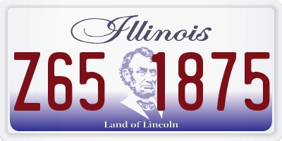 IL license plate Z651875