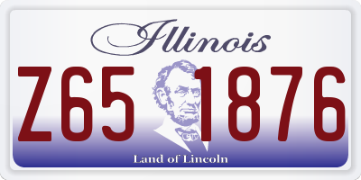 IL license plate Z651876